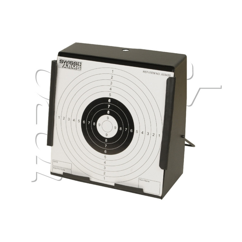 Porte cible plat 4.5mm TIR ET AIRSOFT 14X14 + 10 CIBLES SWISS ARMS