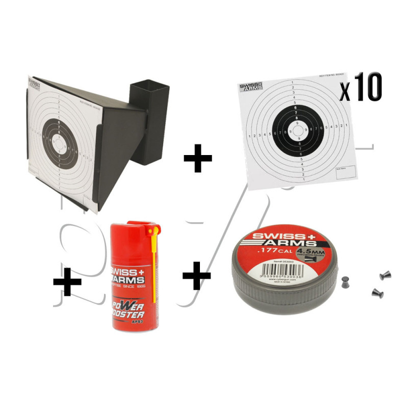 Kit TIR PLOMBS PORTE CIBLE + CARTON + PLOMBS + LUBRIFIANT