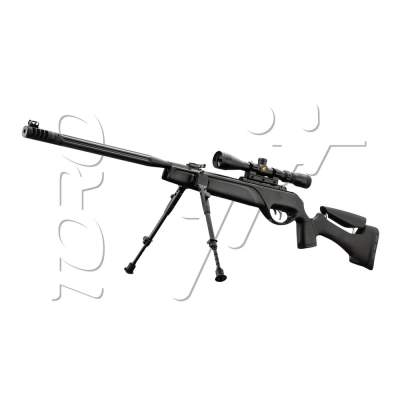 Carabine 4.5mm WHISPER MAXXIM HPA IGT à air comprimé avec lunette 3-9x40 W + Bipied de chez GAMO.