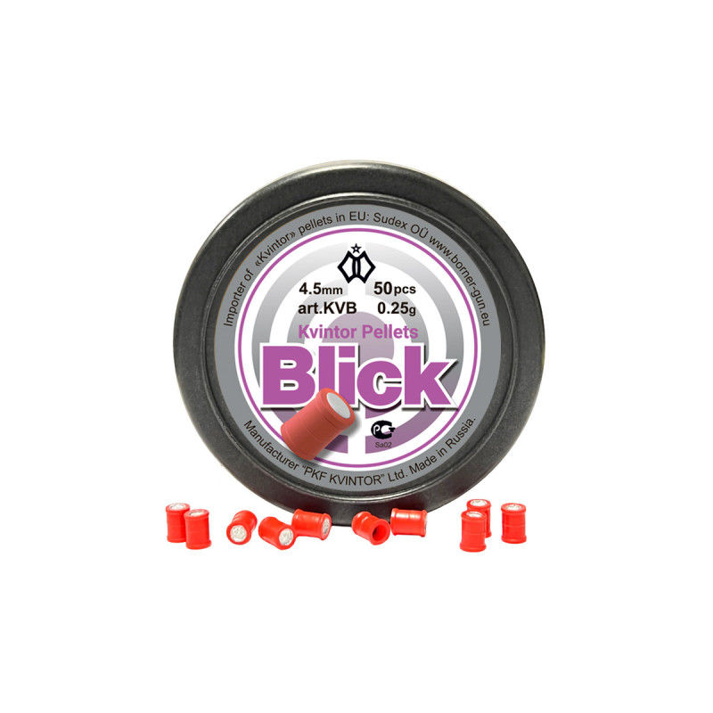 Plombs 4.5mm KVINTOR BLICK EXPLOSIF PLAT X50