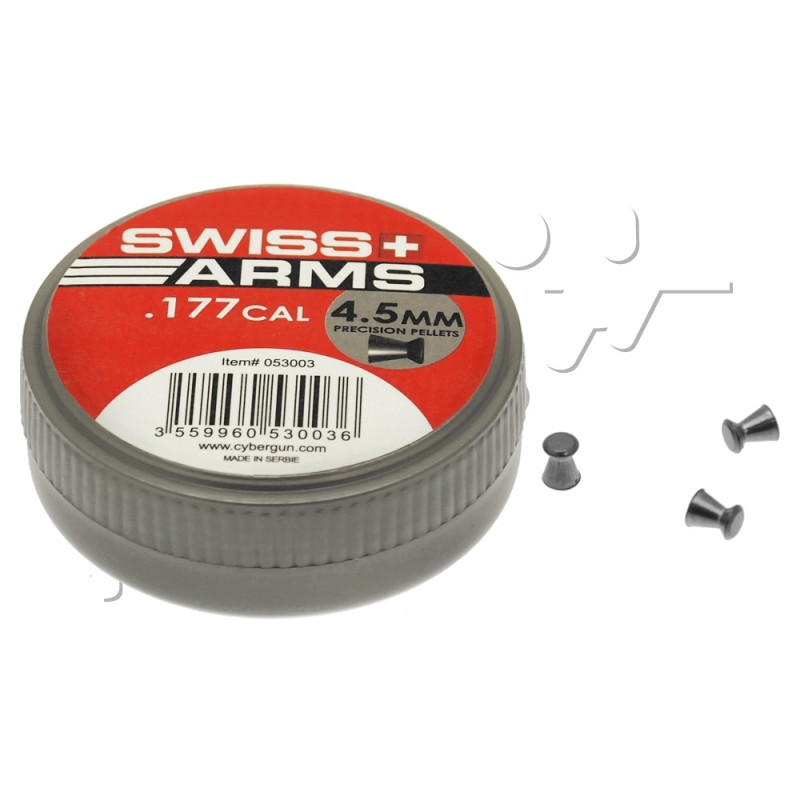 Plombs 4.5mm SWISS ARMS PRECISION PLATS X500