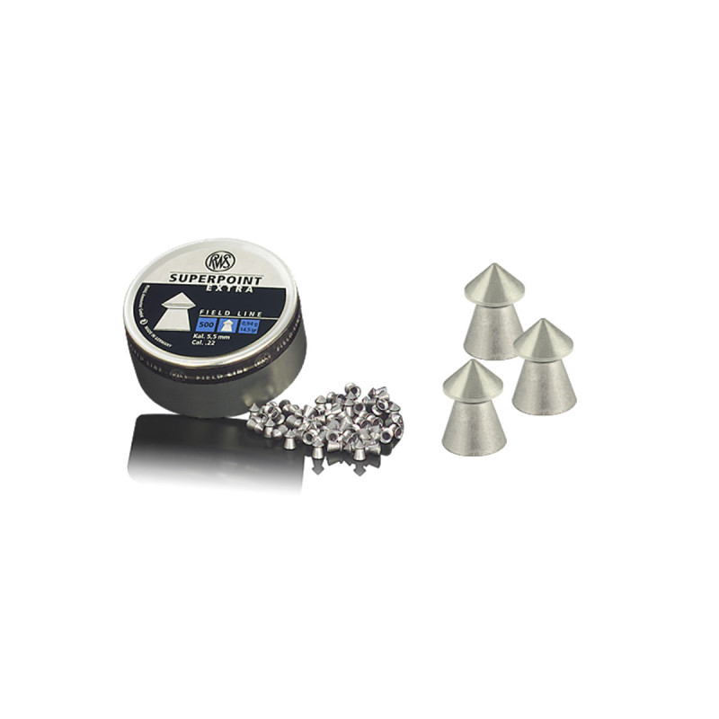 Plombs 5.5mm RWS FIELD SUPERPOINT EXTRA 0.94g POINTUS X500