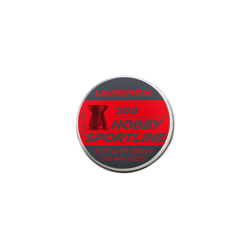 Plombs 5.5mm UMAREX HOBBY SPORTLINE TETE PLATE 0.77g X300