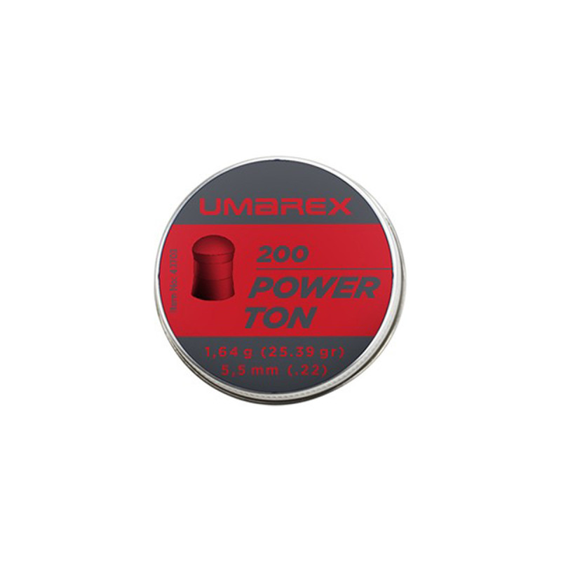 Plombs 5.5mm UMAREX POWER TON TETE RONDE 1.64g X200