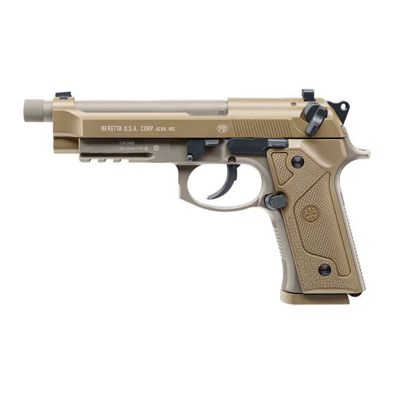 Pistolet 4.5mm (Billes) BERETTA M9A3 FM BLOWBACK CO2 FULL METAL FDE TAN UMAREX