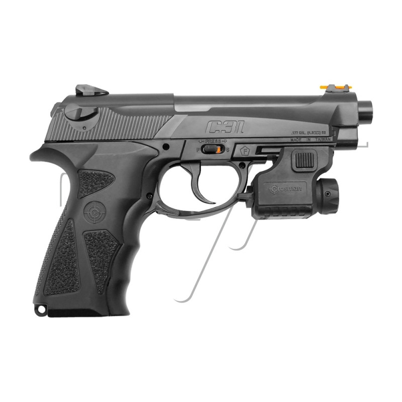 Pistolet 4.5mm (Billes) TAC C31 CO2 AVEC LASER CROSMAN