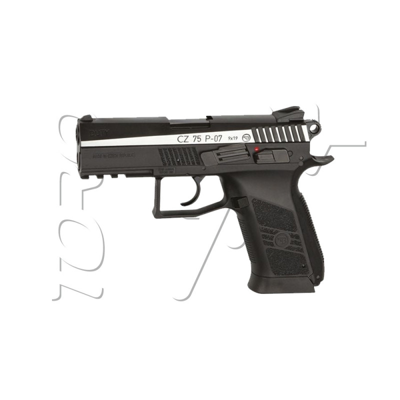 Pistolet 4.5mm (Billes) CZ 75 P07 BLOWBACK BICOLORE CO2 ASG