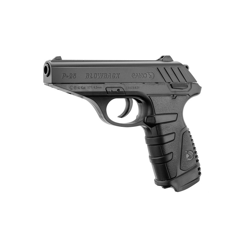 Pistolet 4.5mm (Plomb) P25 BLOWBACK CO2 BLACK GAMO