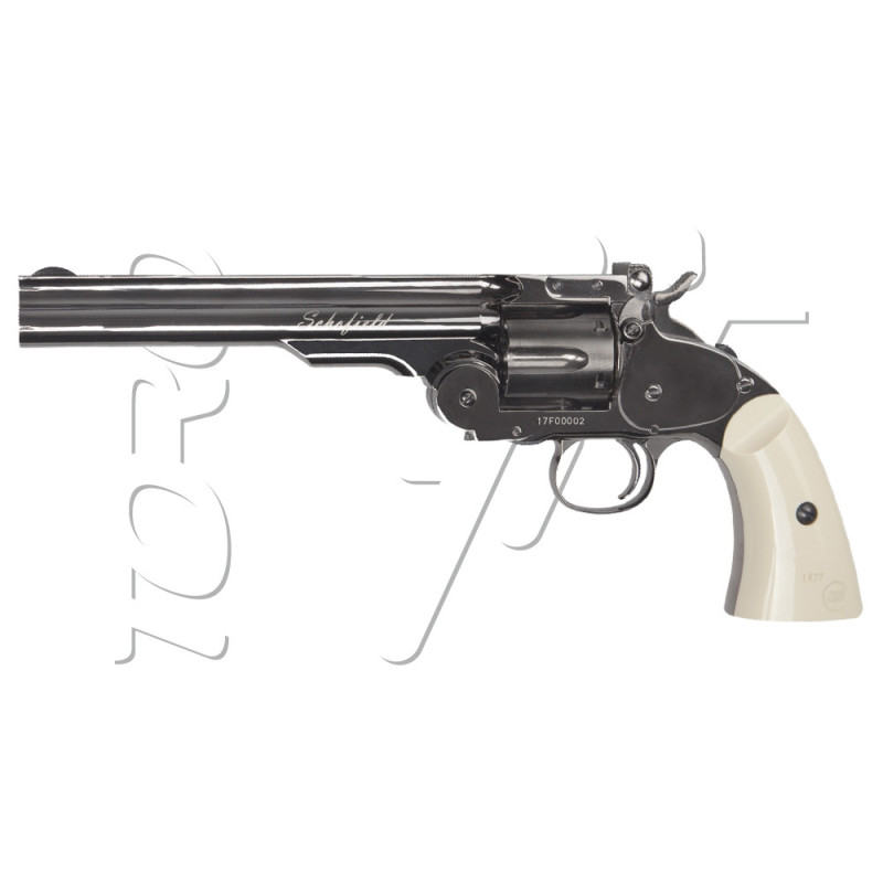 Revolver 4.5mm (Billes) SMITH & WESSON SCHOFIELD 6" GRIS ACIER CO2 ASG