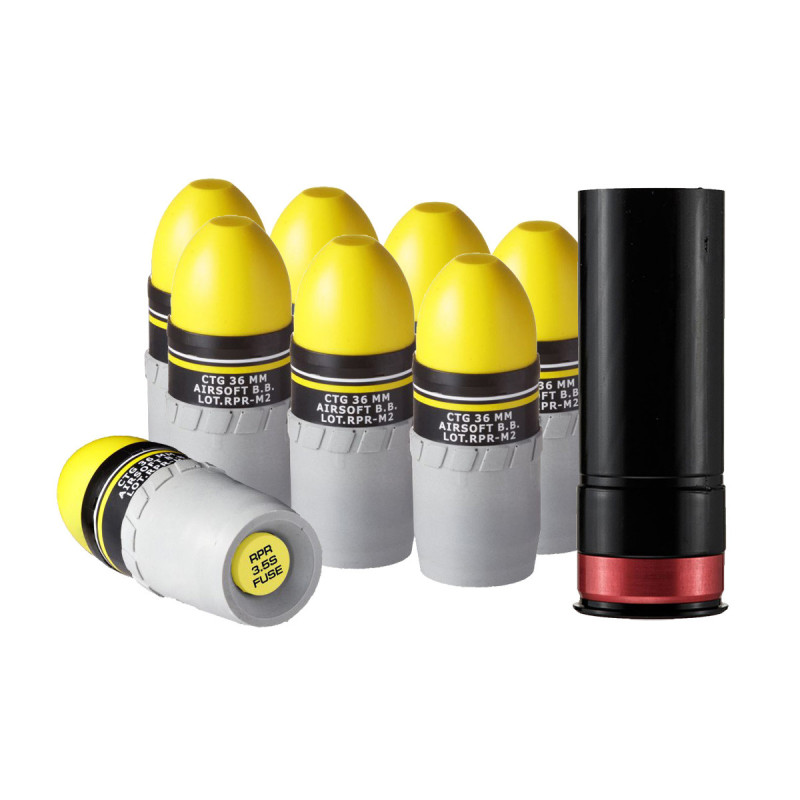 Pack REAPER MK2 (3.5s) 8 GRENADES + 1 SHELL EVO HPA TAG INNOVATION