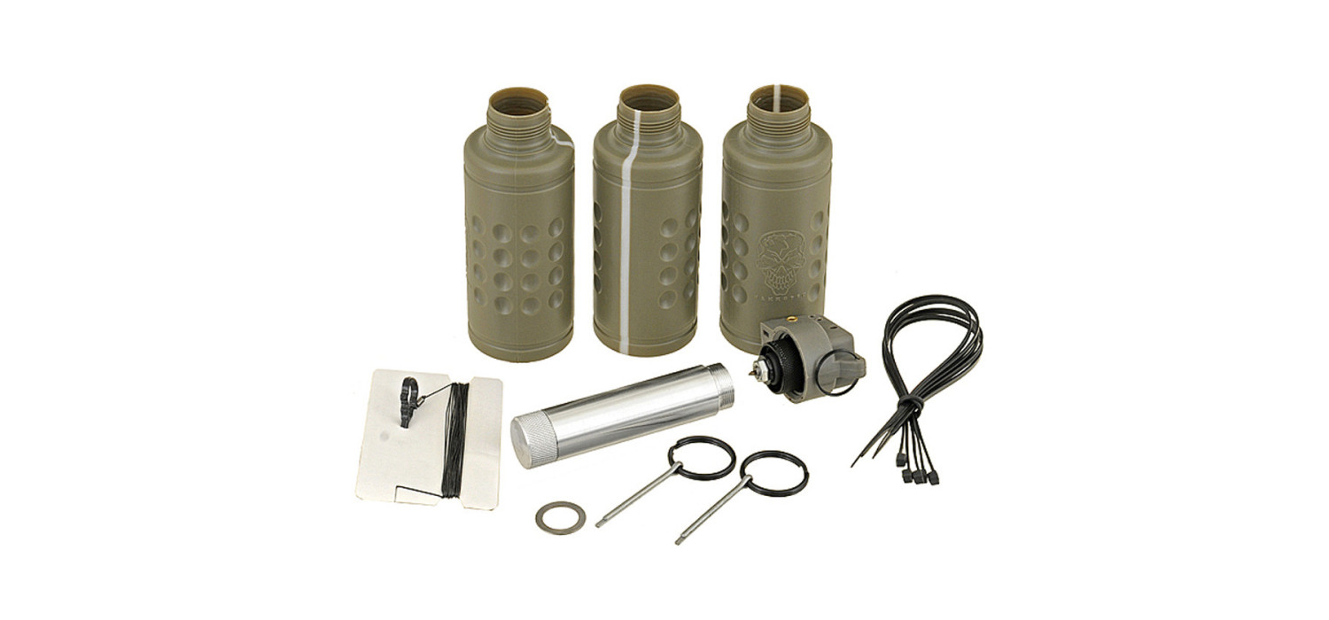 Grenade CO2 FIL PIEGE THUNDER B + 3 COQUES CYLINDRE SONIC Grenade CO2 FIL PIEGE THUNDER B + 3 COQUES CYLINDRE SONIC