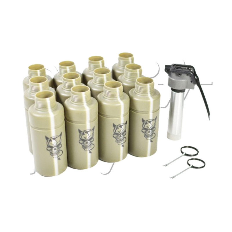 Grenade CO2 CUILLERE THUNDER B + 12 COQUES CYLINDRE DEVIL 130db