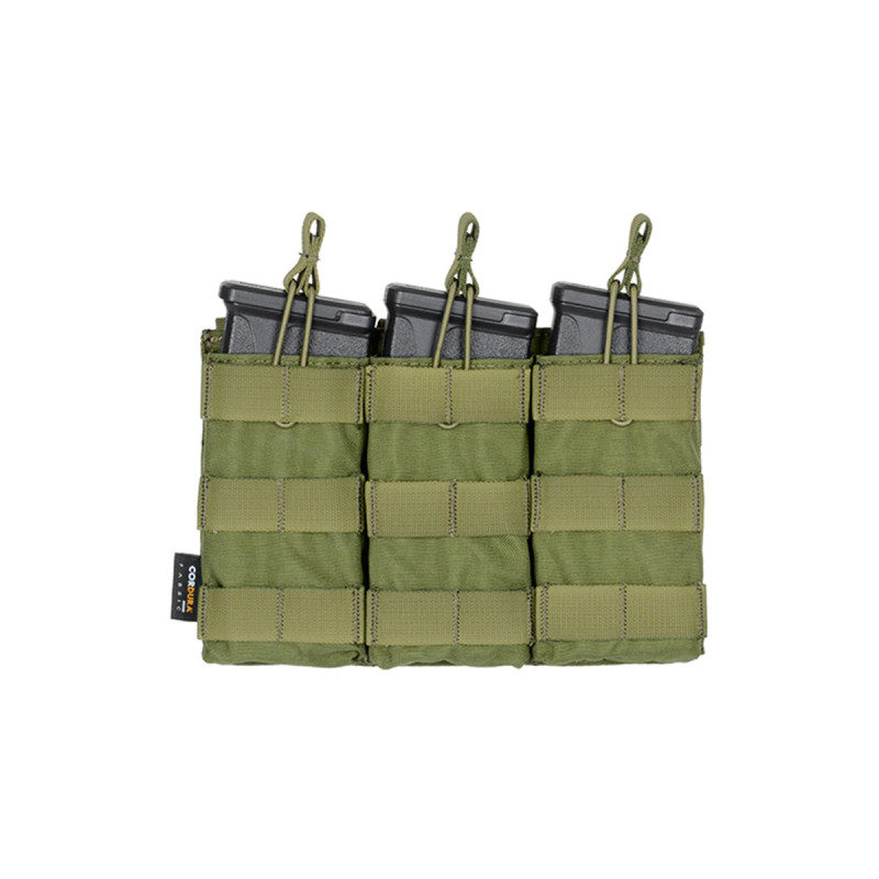 Porte 3 CHARGEURS TYPE M4/M16 SYSTEME MOLLE OLIVE