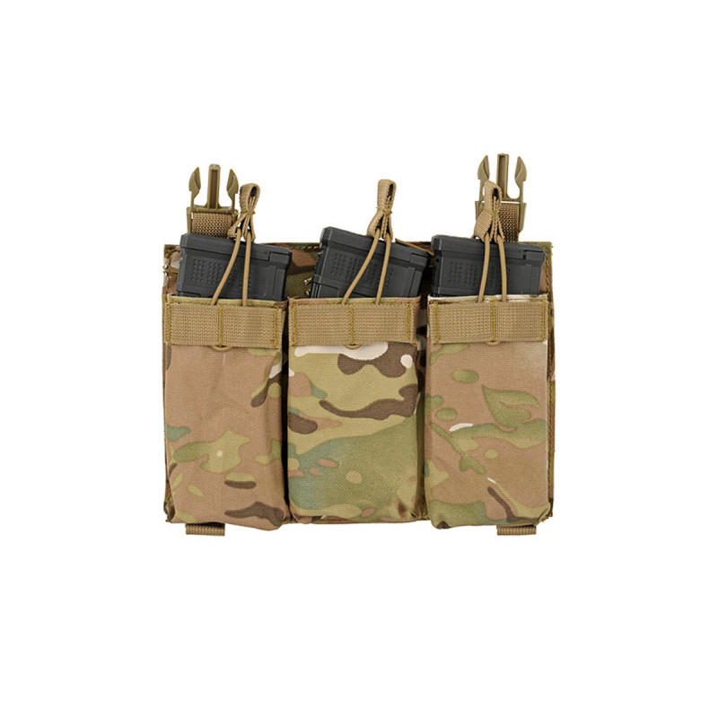 Porte 3 CHARGEURS INDEPENDANT TYPE M4/M16 SYSTEME BOUCLE ET VELCRO MULTICAM