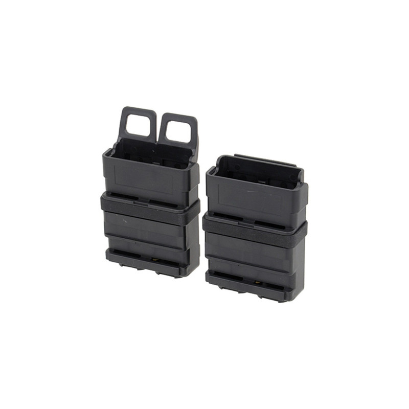 Porte 2 CHARGEURS RIGIDES ABS TYPE 5.56 (M4/M16) SYSTEME MOLLE BLACK