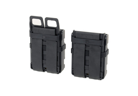 Porte 2 CHARGEURS RIGIDES ABS TYPE 5.56 (M4/M16) SYSTEME MOLLE BLACK
