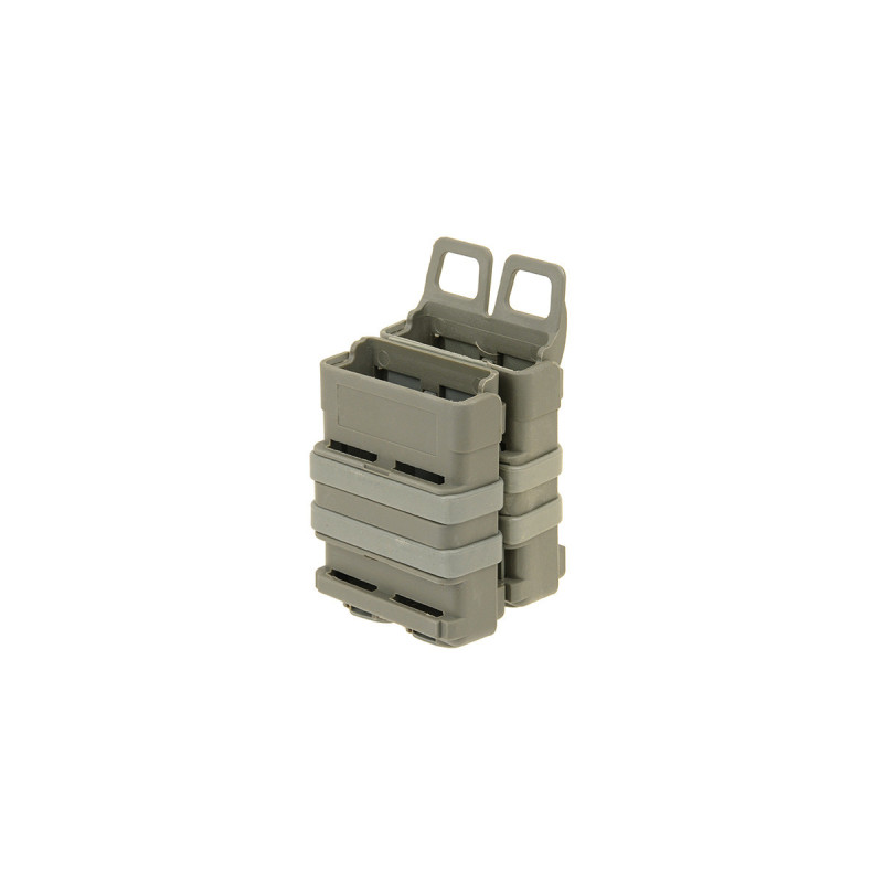 Porte 2 CHARGEURS RIGIDES ABS TYPE 5.56 (M4/M16) SYSTEME MOLLE OLIVE