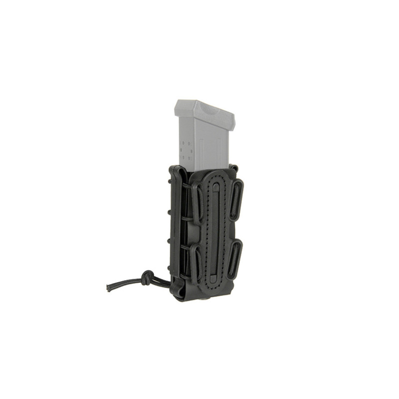 Porte 1 CHARGEUR SEMI RIGIDES CAOUTCHOUC PISTOLET 9MM SYSTEME MOLLE BLACK