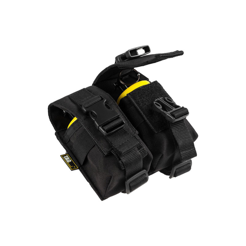 PORTE GRENADE et FUMIGENE DOUBLE 40MM et 55MM SYSTEME MOLLE BLACK TAG INNOVATION