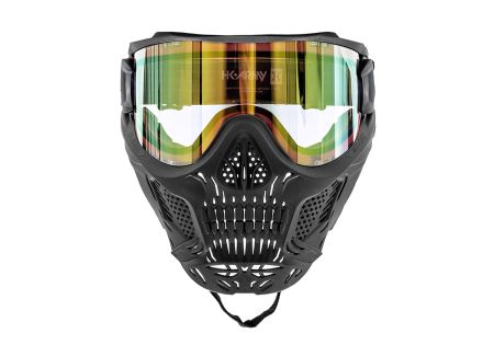 Masque HK ARMY SKULL HSTL RAIDER BLACK ECRAN THERMAL HD GOLD