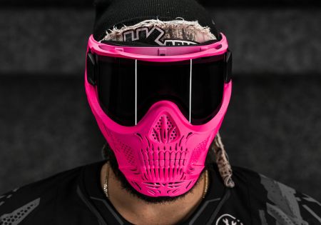 Masque HK ARMY SKULL HSTL NEON PINK ECRAN THERMAL SMOKE