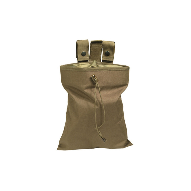 Poche DE RANGEMENT EMPTY SHELL ENROULABLE 29x24cm SYSTEME MOLLE MILTEC TAN