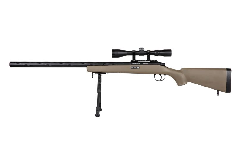 Fusil SNIPER SA-S12 EDGE TYPE VSR10 SPRING + LUNETTE + BIPIED TAN SPECNA ARMS Fusil SNIPER SA-S12 EDGE TYPE VSR10 SPRING + LUNETTE + BIPIED TAN SPECNA ARMS