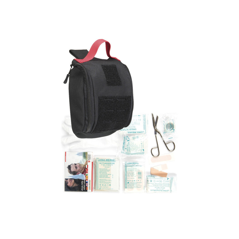 Poche TROUSSE DE SECOURS IFAK 25 PIECES 16x7x21,5cm SYSTEME MOLLE MILTEC BLACK