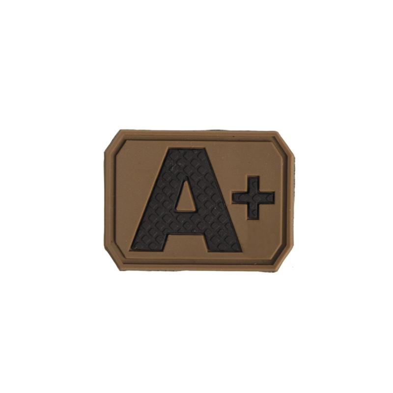 Patch 3D GROUPE SANGUIN A+ POSITIF MILTEC COYOTE