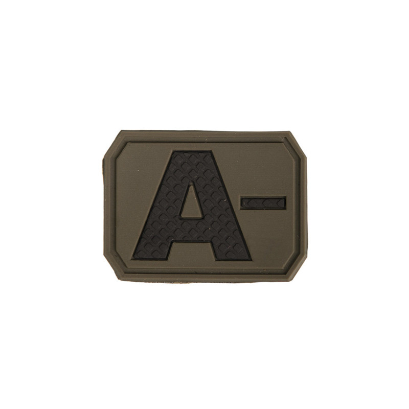 Patch 3D GROUPE SANGUIN A- NEGATIF MILTEC OLIVE