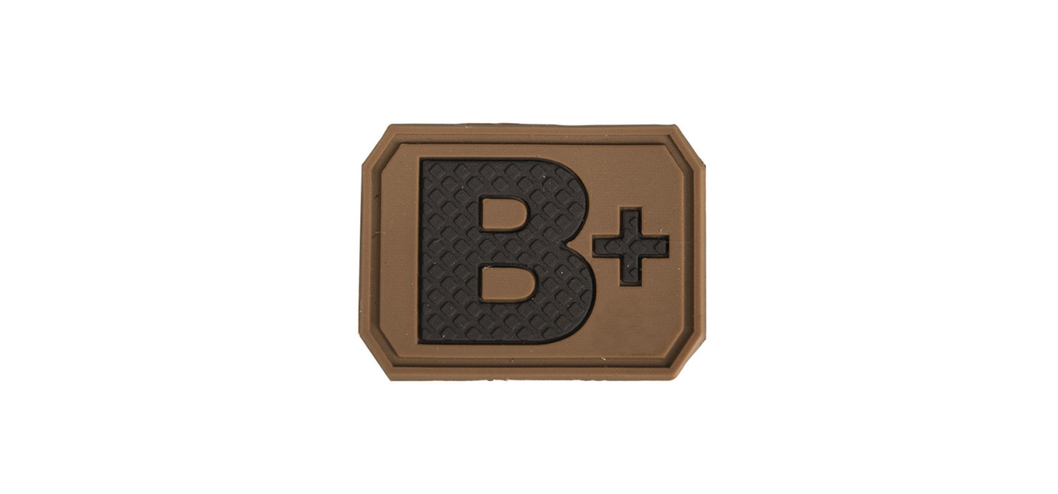 Patch 3D GROUPE SANGUIN B+ POSITIF MILTEC COYOTE Patch 3D GROUPE SANGUIN B+ POSITIF MILTEC COYOTE