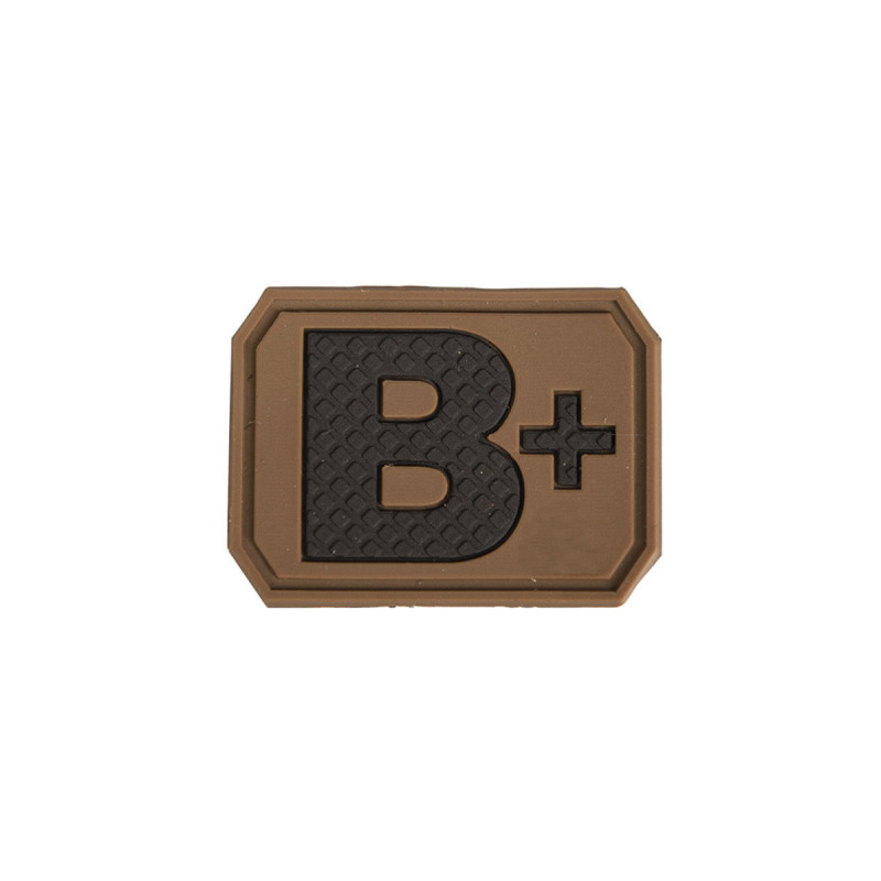 Patch 3D GROUPE SANGUIN B+ POSITIF MILTEC COYOTE