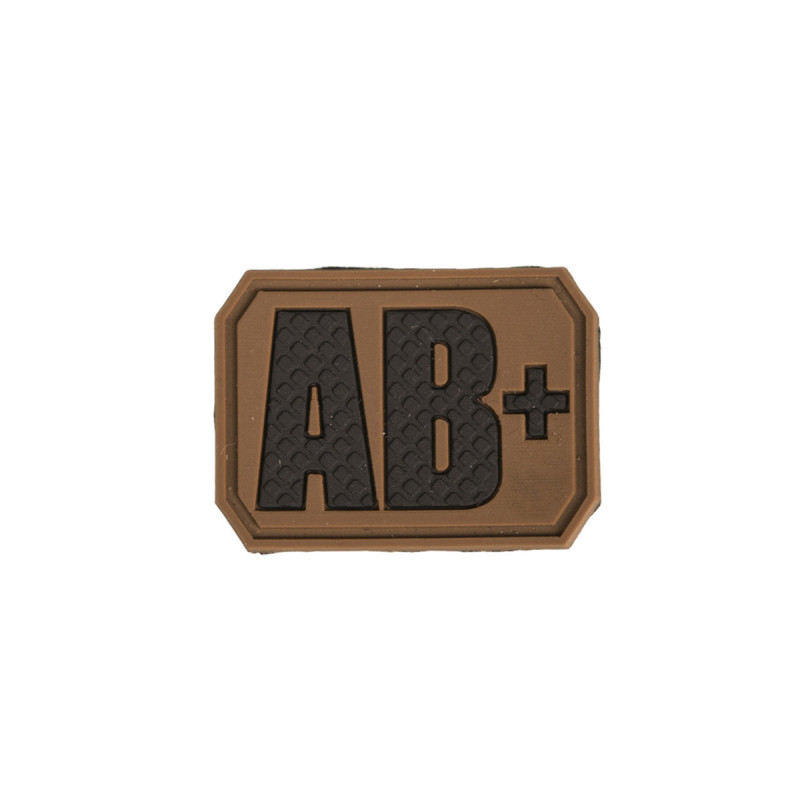 Patch 3D GROUPE SANGUIN AB+ POSITIF MILTEC COYOTE