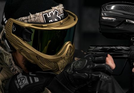 Masque HK ARMY SKULL HSTL METALLIC GOLD ECRAN THERMAL HD GOLD