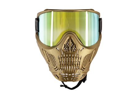 Masque HK ARMY SKULL HSTL METALLIC GOLD ECRAN THERMAL HD GOLD