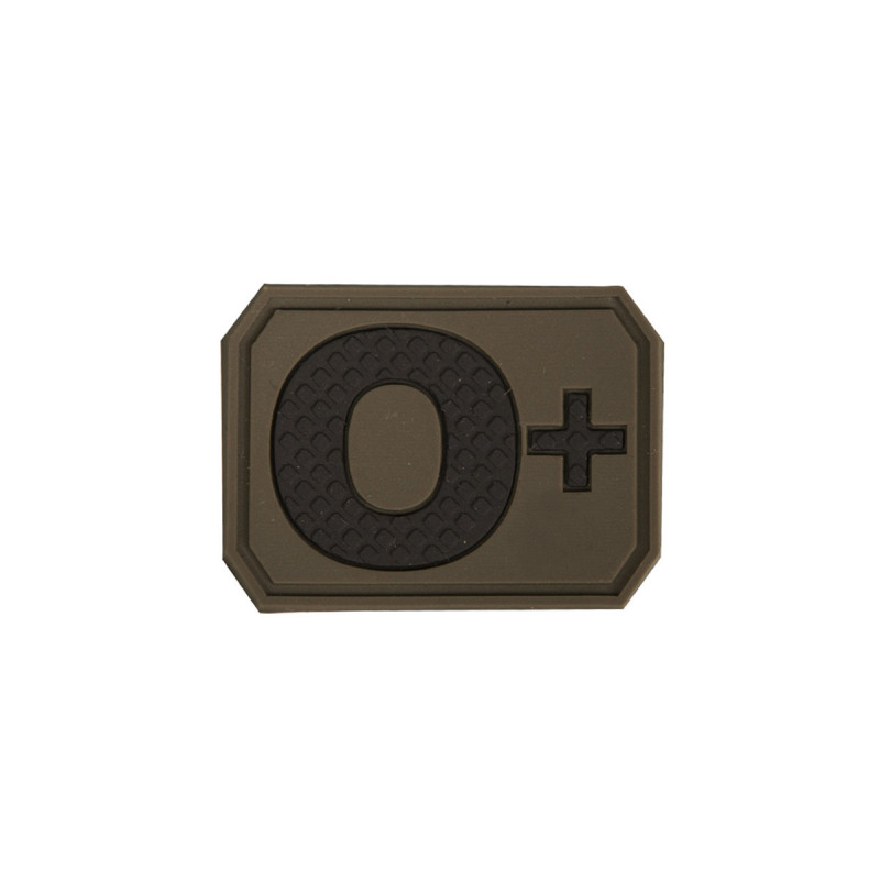 Patch 3D GROUPE SANGUIN O+ POSITIF MILTEC OLIVE