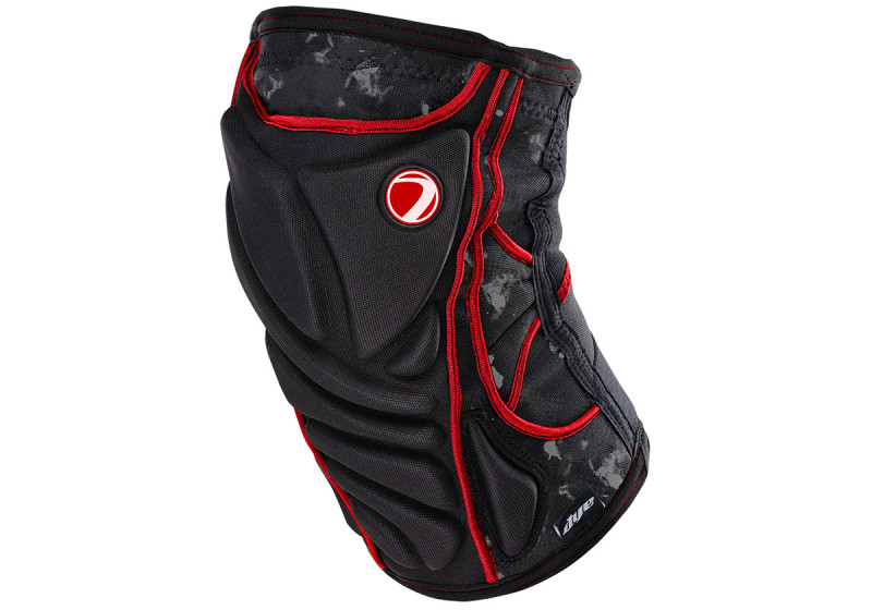 Genouillères DYE PERFORMANCE CAMO BLACK / RED Genouillères DYE PERFORMANCE CAMO BLACK / RED
