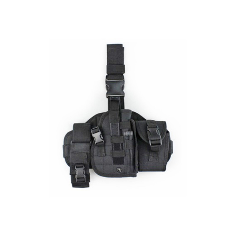 Holster de CUISSE + PORTE CHARGEUR + POCHE BLACK S&T