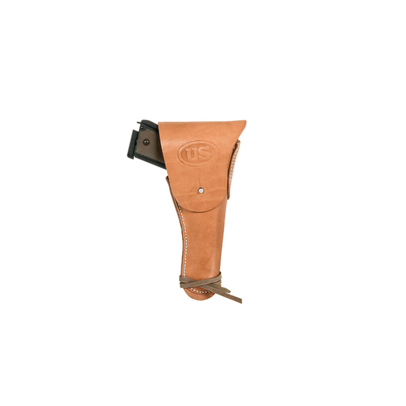 Holster de ceinture RIGIDE 1911 DROIT EN CUIR WW2