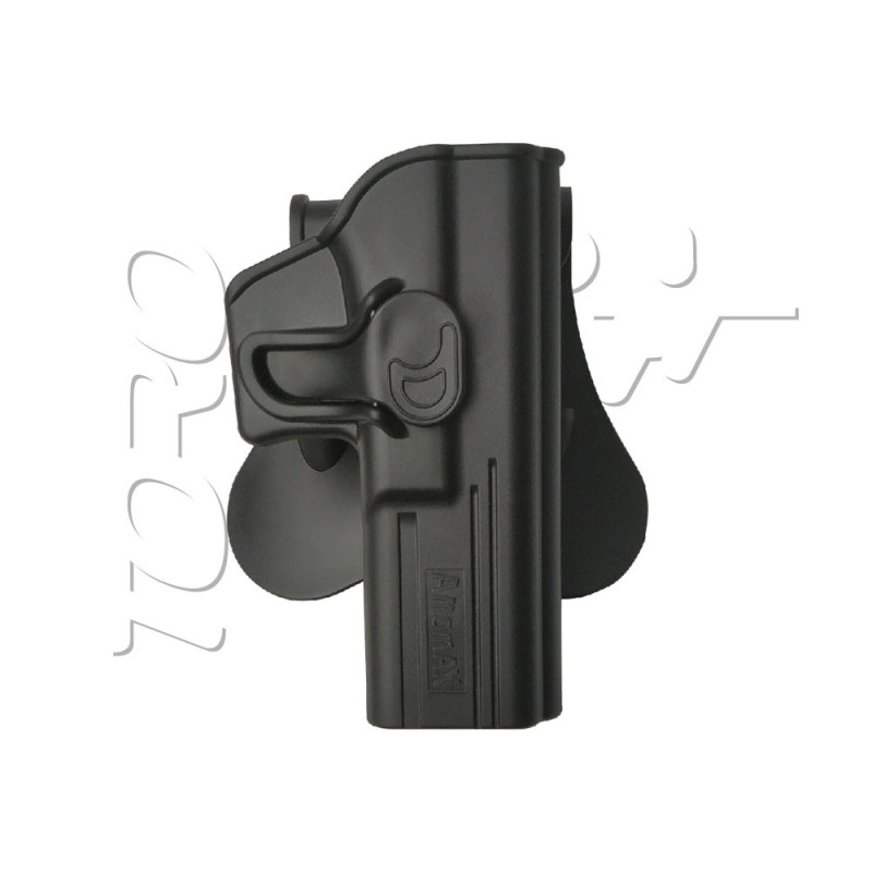 Holster RIGIDE CEINTURE ROTATIF DROITIER S&W M&P9 AMOMAX