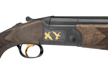Fusil superposé FAIR CLASSIC ACIER EXTRACTEUR BASCULE NOIRE CHOKES INTERCHANGEABLES BOIS 71cm DD Cal 12/76 DROITIER- Cat C