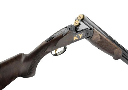 Fusil superposé FAIR CLASSIC ACIER EXTRACTEUR BASCULE NOIRE CHOKES INTERCHANGEABLES BOIS 71cm DD Cal 12/76 DROITIER- Cat C