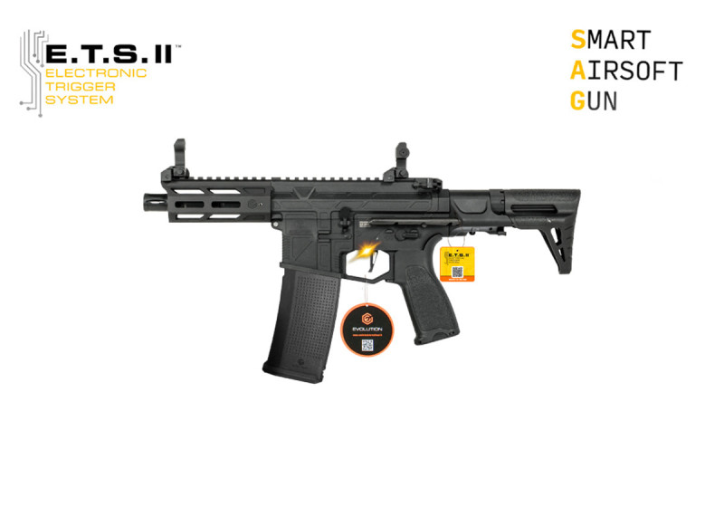 Fusil EVOLUTION GHOST XS EMR CROSSE PDW CARBONTECH ETS.II EVOLUTION AIRSOFT