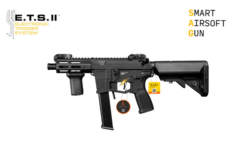Pistolet Mitrailleur REAPER XS EMR CARBONTECH ETS.II EVOLUTION AIRSOFT