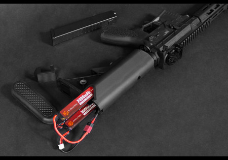 Pistolet Mitrailleur REAPER S EMR SILENCIEUX CARBONTECH ETS.II EVOLUTION AIRSOFT