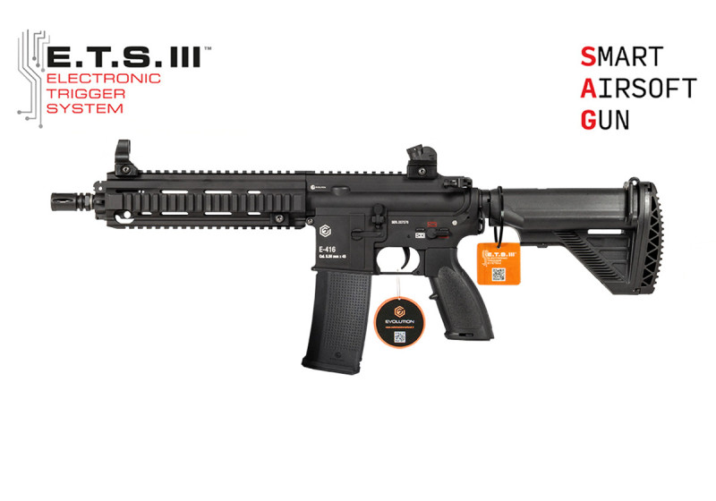 Fusil HK416 E-416 CQB METAL ETS.III EVOLUTION AIRSOFT