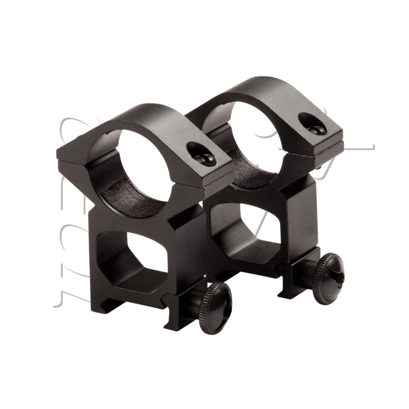 Anneaux de montage 25.4mm RAIL 22mm HAUT STRIKE SYSTEMS ASG X2