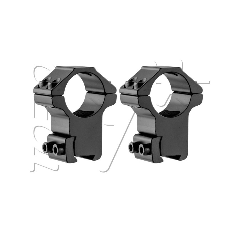 Anneaux de montage 25.4mm RAIL 11mm HAUT X2