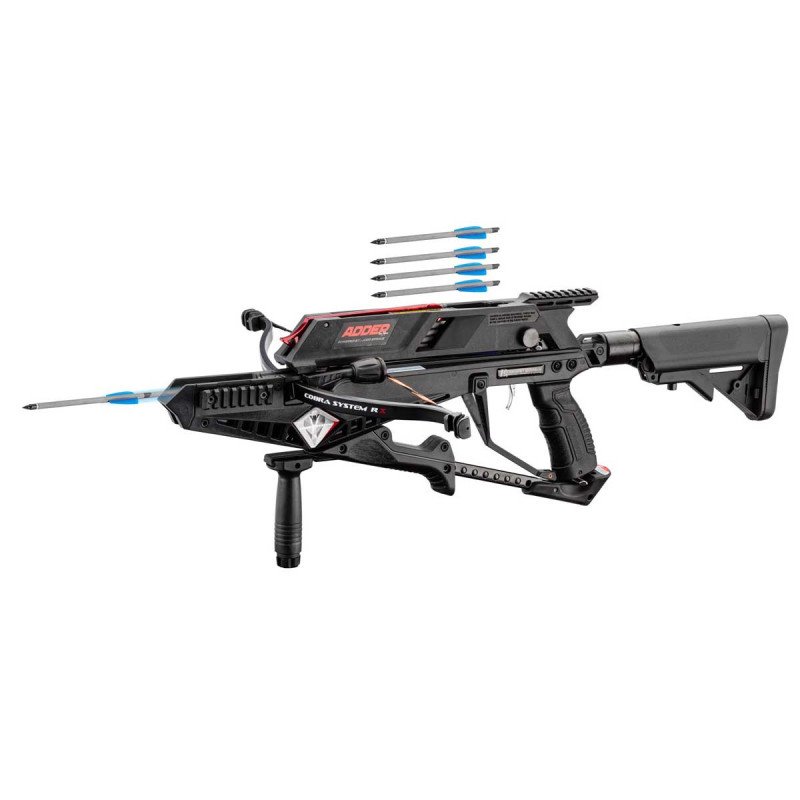 Arbalète ADDER X BOW A REPETITION 5 COUPS 175 LIVRES EK ARCHERY BLACK