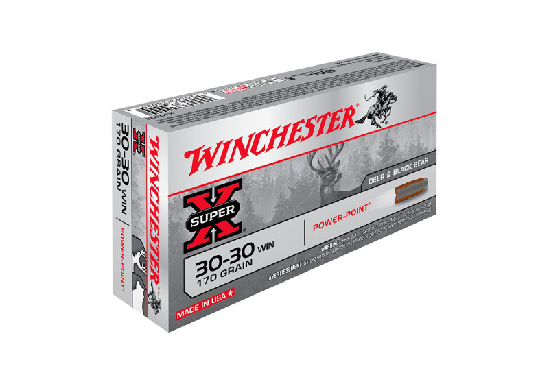 Cartouches CAL 30-30WIN SUPER X POWER POINT 170GR X20 - CAT C
